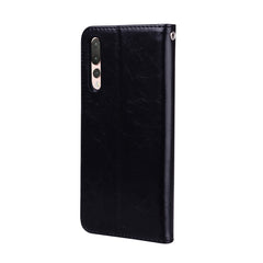 For Huawei P20 Pro Business Style Oil Wax Texture Horizontal Flip Leather Case with Holder & Card Slots & Wallet