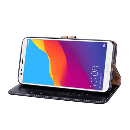 Business Style Oil Wax Texture Horizontal Flip Leather Case for Huawei Honor 7C / Enjoy 8 / Y7 (2018) / Y7 Prime (2018) / Nova 2 Lite, with Holder & Card Slots & Wallet, For Huawei Honor 7C, For Honor 7C / Y7 Prime (2018)                               ...