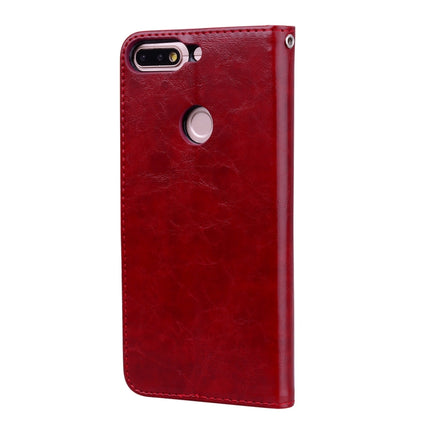 Business Style Oil Wax Texture Horizontal Flip Leather Case for Huawei Honor 7C / Enjoy 8 / Y7 (2018) / Y7 Prime (2018) / Nova 2 Lite, with Holder & Card Slots & Wallet, For Honor 7C / Y7 Prime (2018), For Huawei Honor 7C / Y7 Prime (2018)             ...