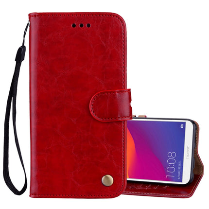 Business Style Oil Wax Texture Horizontal Flip Leather Case for Huawei Honor 7C / Enjoy 8 / Y7 (2018) / Y7 Prime (2018) / Nova 2 Lite, with Holder & Card Slots & Wallet, For Huawei Honor 7C, For Honor 7C / Y7 Prime (2018)                               ...