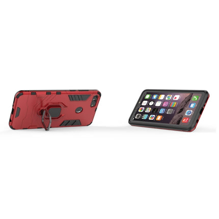PC + TPU Shockproof Protective Case for Huawei Y9 2018, with Magnetic Ring Holder, For Huawei Y9 2018