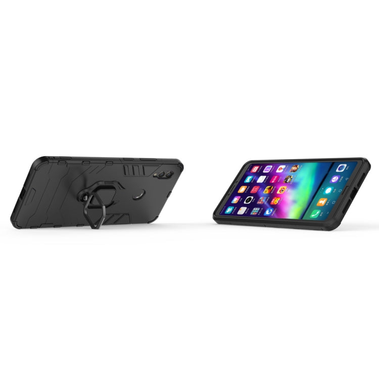 PC + TPU Shockproof Protective Case for Huawei Honor Note 10, with Magnetic Ring Holder
