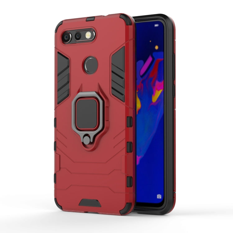 PC + TPU Shockproof Protective Case for Huawei Honor View 20, with Magnetic Ring Holder