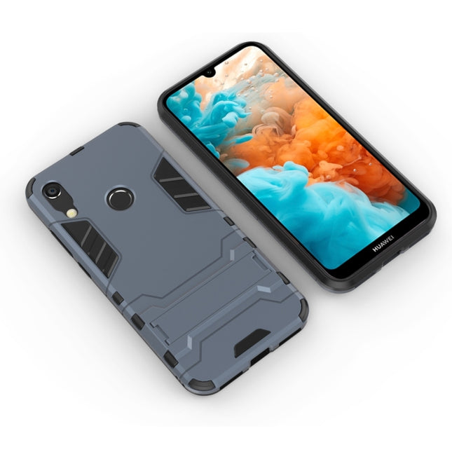 Shockproof PC + TPU Case for Huawei Y6 (2019), with Holder