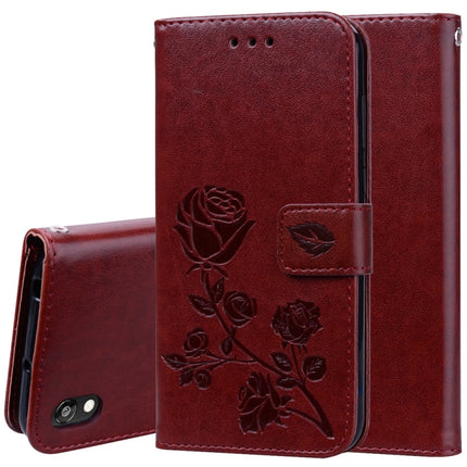 Rose Embossed Horizontal Flip PU Leather Case for Huawei Honor 8S / Y5 (2019), with Holder & Card Slots & Wallet
