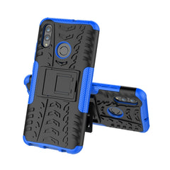 Tire Texture TPU+PC Shockproof Case for Huawei Honor 10 Lite / P Smart (2019), with Holder