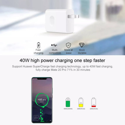 Original Huawei SuperCharge Wandladegerät, 40 W Max Schnellladeversion