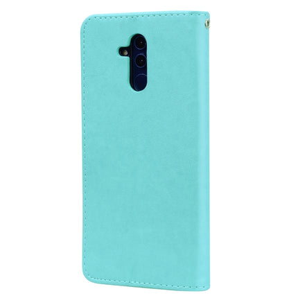 Rose Embossed Horizontal Flip PU Leather Case for Huawei Mate 20 Lite, with Holder & Card Slots & Wallet