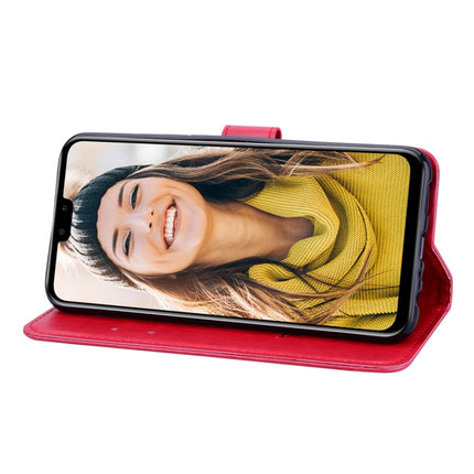 Rose Embossed Horizontal Flip PU Leather Case for Huawei Y9 (2019), with Holder & Card Slots & Wallet