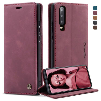 CaseMe-013 Multifunctional Retro Frosted Horizontal Flip Leather Case for Huawei P30, with Card Slot & Holder & Wallet, For Huawei P30