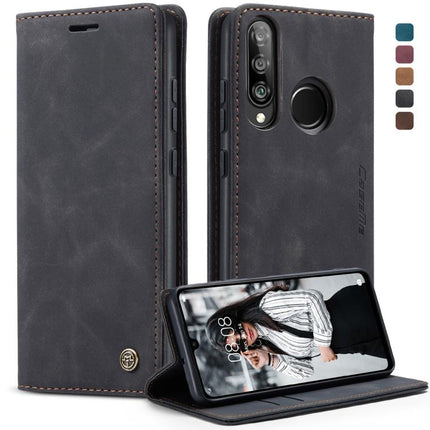 CaseMe-013 Multifunctional Retro Frosted Horizontal Flip Leather Case for Huawei P30 Lite, with Card Slot & Holder & Wallet, For Huawei P30 Lite