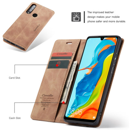 CaseMe-013 Multifunctional Retro Frosted Horizontal Flip Leather Case for Huawei P30 Lite, with Card Slot & Holder & Wallet, For Huawei P30 Lite