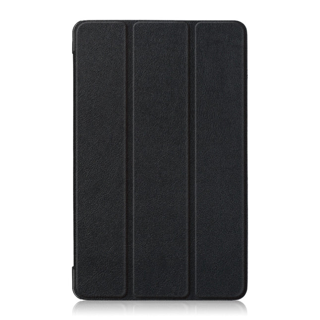 Custer Texture Horizontal Flip Leather Case for Huawei MediaPad M5 Lite 8 inch , with Three-folding Holder