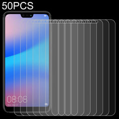 50 PCS for Huawei P20 Lite 0.26mm 9H Surface Hardness 2.5D Explosion-proof Tempered Glass Screen Film, No Retail Package