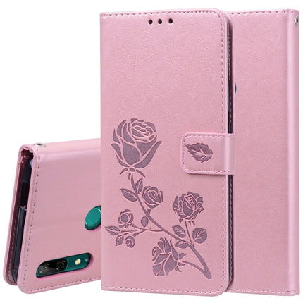 Rose Embossed Horizontal Flip PU Leather Case for Huawei P Smart Z, with Holder & Card Slots & Wallet