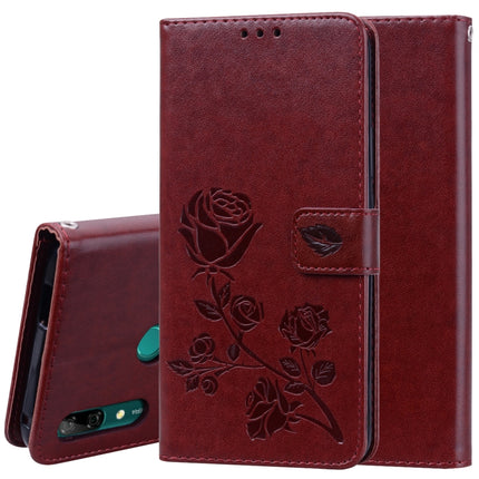 Rose Embossed Horizontal Flip PU Leather Case for Huawei P Smart Z, with Holder & Card Slots & Wallet