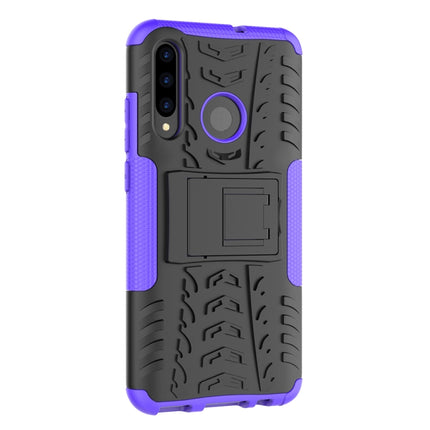 Tire Texture TPU+PC Shockproof Case for Huawei P Smart+ 2019, with Holder