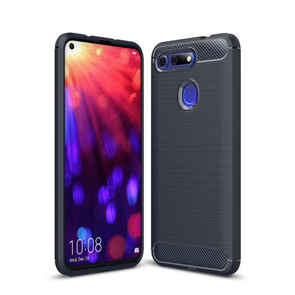 Brushed Texture Carbon Fiber Shockproof TPU Case for Huawei Honor View 20