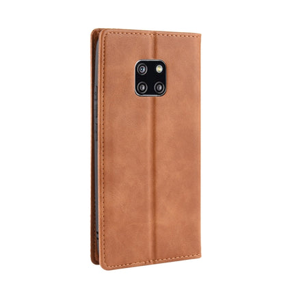 Magnetic Buckle Retro Texture Horizontal Flip Leather Case for Huawei Mate 20 Pro, with Holder & Card Slots & Wallet, For Huawei Mate 20 Pro