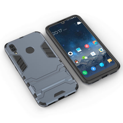 Shockproof PC + TPU Case for Huawei Y7(2019), with Holder, For Huawei Y7(2019)