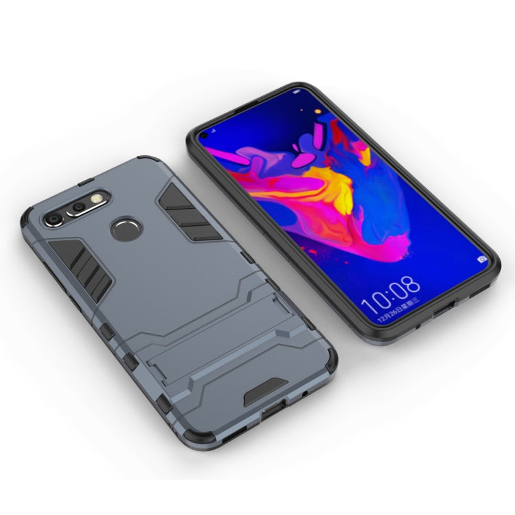 Shockproof PC + TPU Case for Huawei Honor V20, with Holder