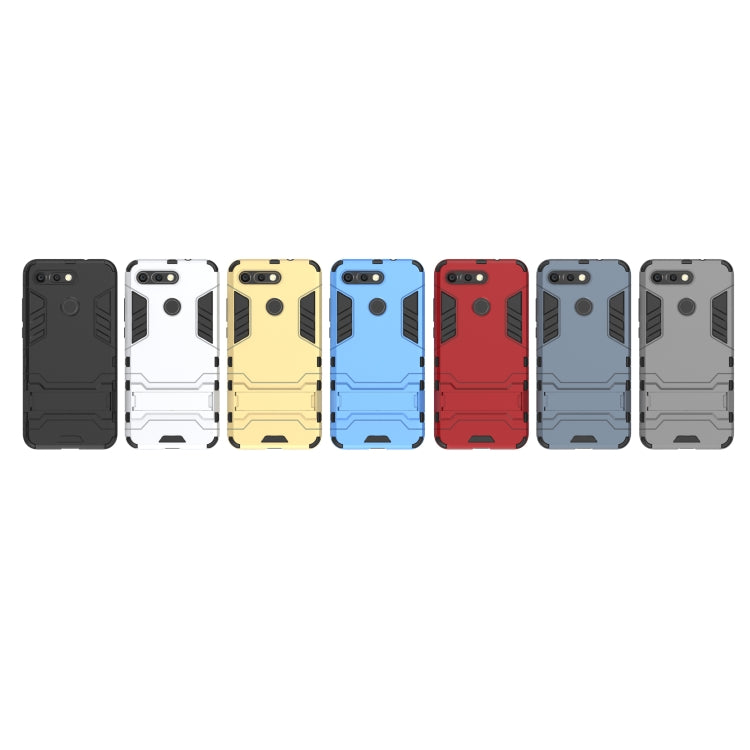 Shockproof PC + TPU Case for Huawei Honor V20, with Holder