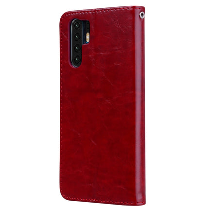 Business Style Oil Wax Texture Horizontal Flip Leather Case for Huawei P30 Pro, with Holder & Card Slots & Wallet, For Huawei P30 Pro