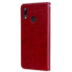 Business Style Oil Wax Texture Horizontal Flip Leather Case for Huawei P Smart 2019, with Holder & Card Slots & Wallet