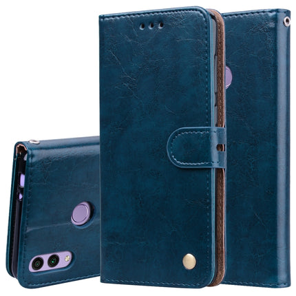Business Style Oil Wax Texture Horizontal Flip Leather Case for Huawei Honor 8C, with Holder & Card Slots & Wallet