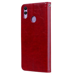 Business Style Oil Wax Texture Horizontal Flip Leather Case for Huawei Honor 8C, with Holder & Card Slots & Wallet
