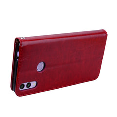 Business Style Oil Wax Texture Horizontal Flip Leather Case for Huawei Honor 8C, with Holder & Card Slots & Wallet