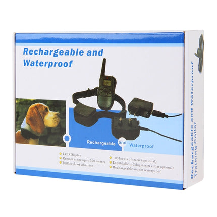 Rechargeable and Waterproof 300m Remote Pet Dog Training Collar with LCD display