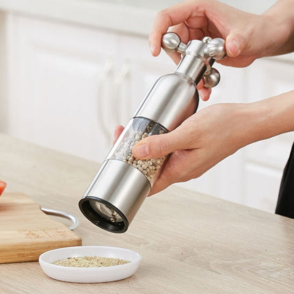MICLAN Stainless Steel 304 Rudder Shape Grinder Pepper Grinding Machine, Size : S, S