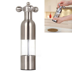 MICLAN Stainless Steel 304 Rudder Shape Grinder Pepper Grinding Machine, Size : S, S