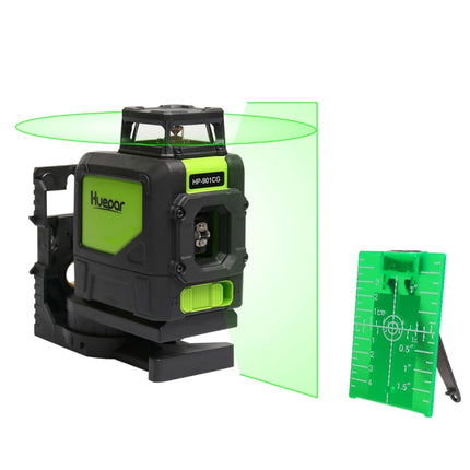 901CG H360 Degrees / V130 Degrees Laser Level Covering Walls and Floors 5 Line Green Beam IP54 Water / Dust proof
