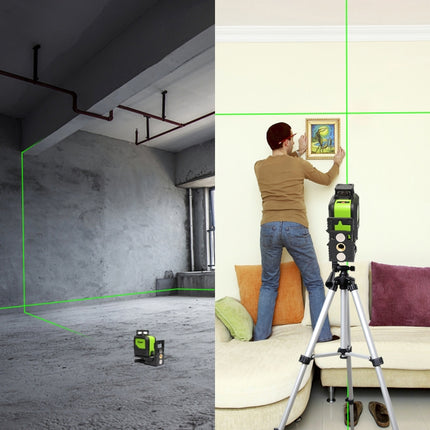 901CG H360 Degrees / V130 Degrees Laser Level Covering Walls and Floors 5 Line Green Beam IP54 Water / Dust proof