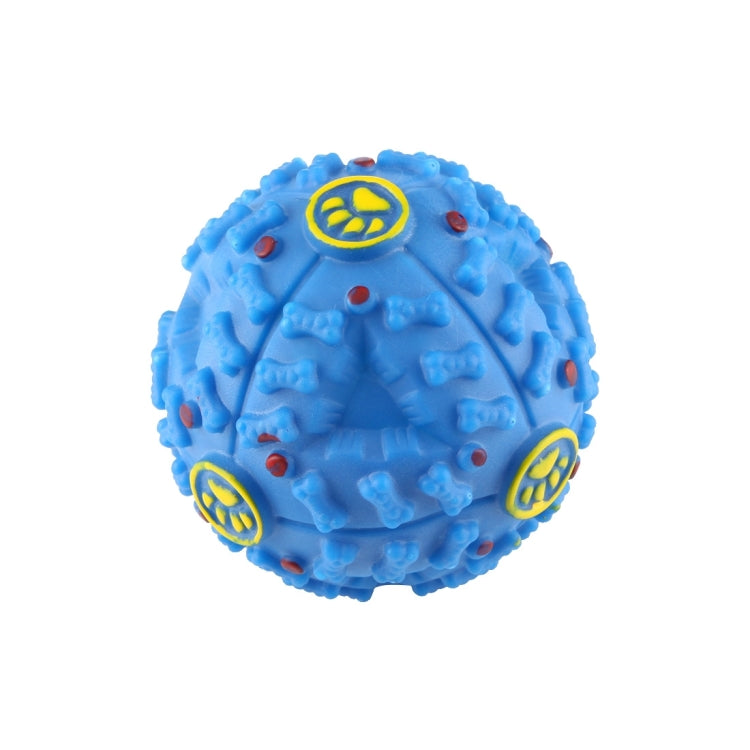 Pet Food Dispenser Squeaky Giggle Quack Sound Training Toy Chew Ball, Size: S, Ball Diameter: 7cm