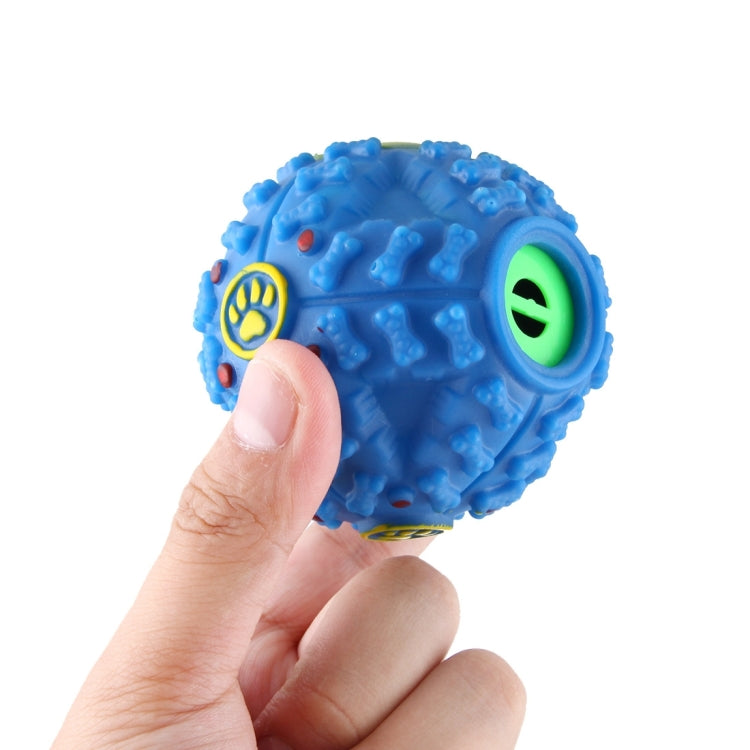 Pet Food Dispenser Squeaky Giggle Quack Sound Training Toy Chew Ball, Size: S, Ball Diameter: 7cm