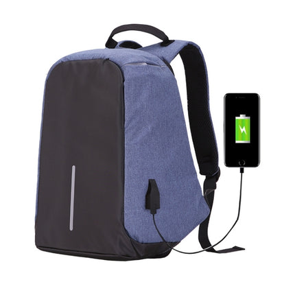 Multi-Function Large Capacity Travel Anti-theft Security Casual Backpack Laptop Computer Bag with External USB Charging Interface for Men / Women, Size: 42 x 29 x 14 cm, Black, Grey, Blue, Purple