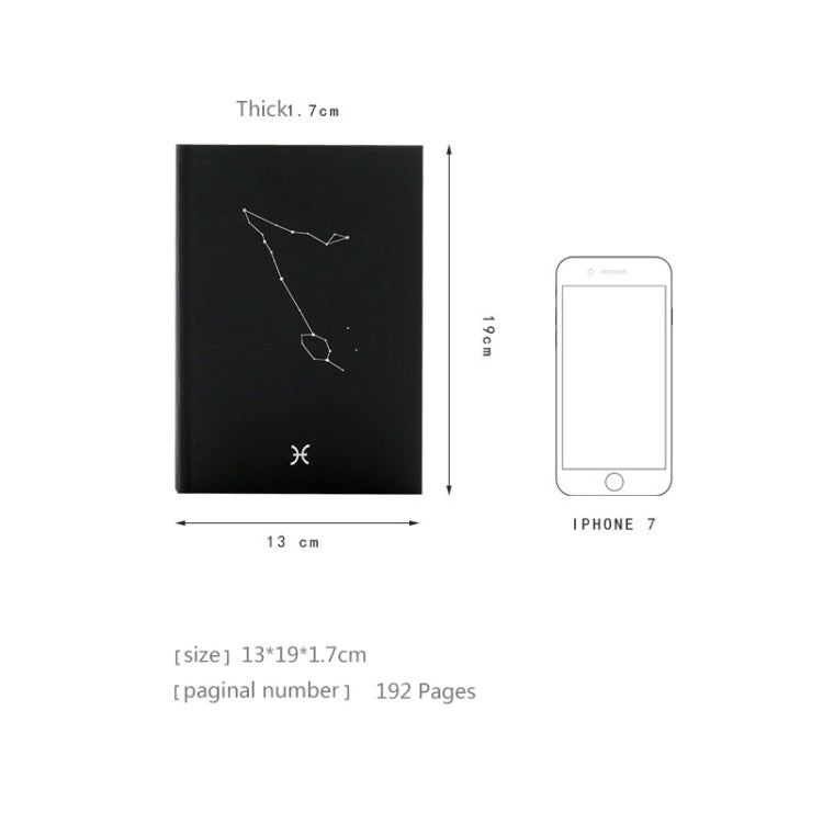 Twelve Constellations Paper Notebook Student Simple Diary Notepad  Sketch Graffiti Note Book