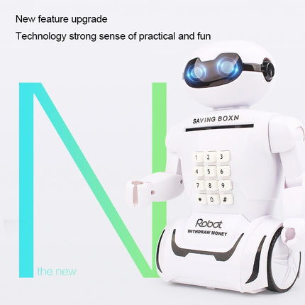 Multi-function Robot Piggy Bank Desk Lamp Code Money Box for Children