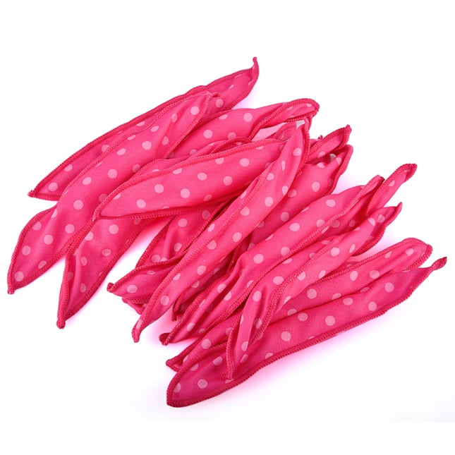 20 PCS Cute Wave Point Hair Curler Sleeping Rabbit Ear Hair Roll