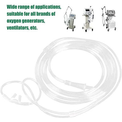 Household Disposable Double-hole Nasal Oxygen Tube Pipe Oxygen Supply Tubing, Length: 2m