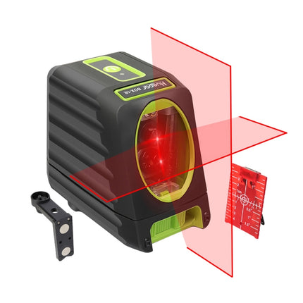 BOX-1G 1V1H 40mW & 10mW 2 Line Green Beam Laser Level Covering Walls and Floors