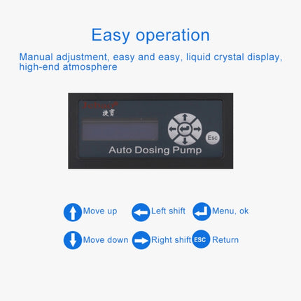 Jebao DP-4 7.5W Auto Dosing Pump Peristalsis Pump 4-Channel Dosing Aquarium Tank Coral Reef Automatic Feeder Liquid Dispenser, US Plug