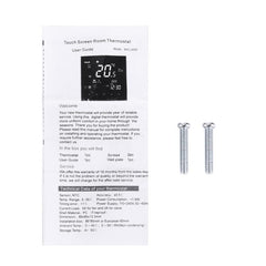 BHT-2001 3A Load Water Heating Type LCD Digital Heating Room Thermostat, Display Clock / Temperature / Time / Week / Heat etc.