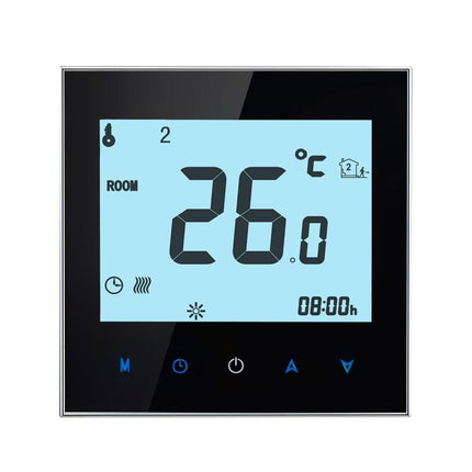 BHT-1000-GB-WIFI 16A Load Electronic Heating Type Touch LCD Digital WiFi Heating Room Thermostat with Sensor, Display Clock / Temperature / Periods / Time / Week / Heat etc., BHT-1000 16A (Black), BHT-1000 16A (White)