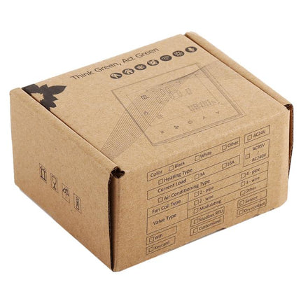 BAC-2000 Central Air Conditioning Type Touch LCD Digital 2-pipe Fan Coil Unit Room Thermostat, Display Fan Speed / Clock / Temperature  / Time / Week / Heat etc.