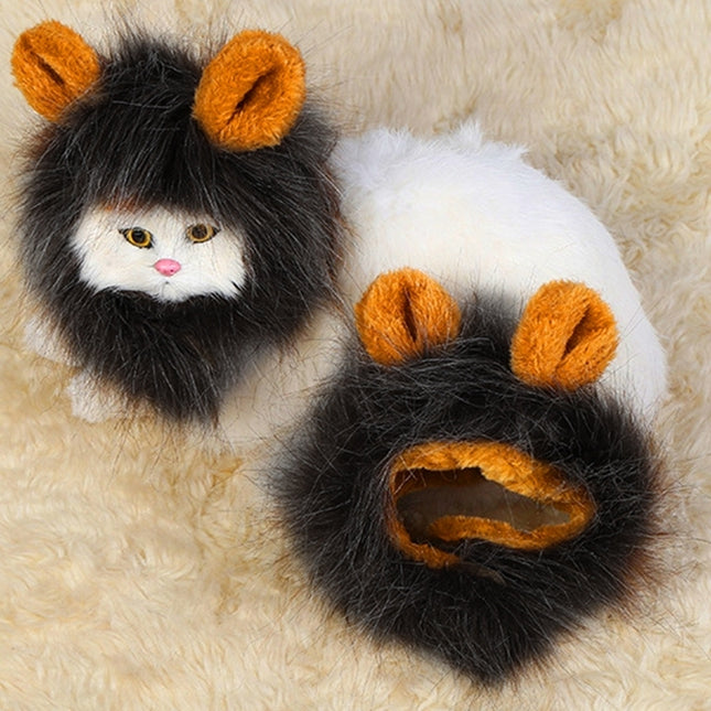 Lion Style Cute Pet Clothes for Regular Size Cats or Small Dogs with About 26cm Head Girth