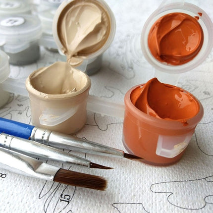 DIY Creative Paint By Numbers Oil Painting Kiss Lovers Art Painting without Framework, Size: 40*50 cm, Kiss Lovers Art Painting